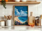 Agadir Travel Poster Wall Art, Travel Print of Agadir, Agadir Art Lovers Gift, Morocco Wall Art NQ Media Designs