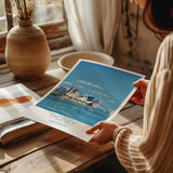 Sydney Travel Print, Travel Poster of Sydney, Sydney Harbour Bridge, Sydney Opera House, Australia Travel Art Lovers Gift NQ Media Designs