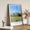 Thoresby Park Travel Poster Wall Art, Travel Print of Thoresby Park, Thoresby Hall, Nottinghamshire, England, English Countryside Art Gift