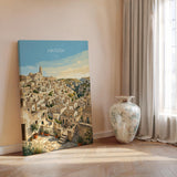 Matera Italy Poster, Sassi di Matera Wall Art, Basilicata Print, Italian Cave City Poster, Matera Gift