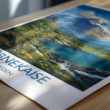 Kebnekaise Sweden Travel Poster, Swedish Lapland Mountain Wall Art, Kebnekaise Print, Scandinavian Landscape, Nordic Travel Poster