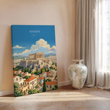 Athens Travel Poster | Acropolis, Greece Wall Art