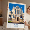 York Travel Poster Wall Art, City of York Travel Print, English Cities Art Gift, Wall Art Print