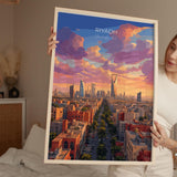Riyadh Print Wall Art, Riyadh Travel Poster, Saudi Arabia Wall Art Gift, Riyadh Art Lovers Gift, Travel Wall Decor NQ Media Designs