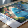 Oludeniz Travel Print Wall Art, Travel Poster of Oludeniz, Turkey Wall Art, Oludeniz Art Lovers Gift, Wall Art Print