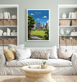 Houston Travel Poster Wall Art Print, Travel Print of Houston, Texas, US City Art Lovers Gift, USA Gift, NQ Media Designs