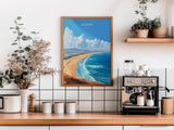 Agadir Travel Poster Wall Art, Travel Print of Agadir, Agadir Art Lovers Gift, Morocco Wall Art NQ Media Designs