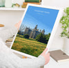 Thoresby Park Travel Print Wall Art, Travel Poster of Thoresby Park, Thoresby Hall, Nottinghamshire, England, English Countryside Art Gift