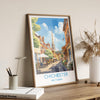 Chichester Travel Poster Wall Art, West Sussex Travel Print, English Countryside Art Gift, Wall Art Print