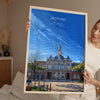 Retford Travel Print Wall Art, Travel Poster of Retford, Nottinghamshire, England, English Market Town Gift, Nottingham Art