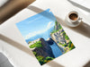 Kjeragbolten Travel Poster, Travel Print of Fjords, Norway Poster, Kjeragbolten Art Gift, Norway Art Lovers Travel Gift
