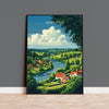Berkshire Travel Print Wall Art, Berkshire Travel Poster, English Countryside Art Gift, Wall Art Print