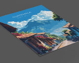Guatemala Travel Poster, Travel Print of Guatemala, Central America Poster, Guatemala Wall Art Lovers Gift NQ Media Designs