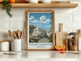 Mount Rushmore Print, South Dakota Art Gift, National Memorial Wall Art, Travel Poster NQ Media Designs