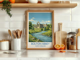 Bolton Abbey Travel Print | Yorkshire Dales Priory, England Wall Art