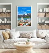 Reykjavik Print Wall Art, Reykjavik Travel Poster, Iceland Wall Art, Reykjavik Art Lovers Gift, Iceland Gift NQ Media Designs