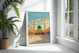 Medina Print Wall Art, Medina Travel Poster, Saudi Arabia Wall Art Gift, Medina Art Lovers Gift, Travel Wall Decor NQ Media Designs