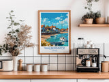 Walberswick Travel Print, Travel Poster of Walberswick, Walberswick Art Lovers Gift, Suffolk Coast Wall Art NQ Media Designs