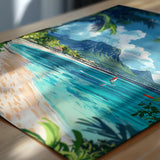 Mauritius Travel Poster, Travel Print of Mauritius, Indian Ocean Island Art, Mauritius Wall Art Gift, NQ Media Designs