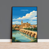 Cordoba Spain Poster, Mezquita Wall Art, Andalusia Print, Spain Travel Poster, Cordoba Gift