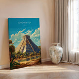 Chichen Itza Travel Print, Travel Poster of Chichen Itza, Mexico, Chichen Itza art lovers gift, Travel Gift NQ Media Designs