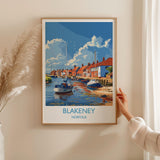 Blakeney Travel Print, Travel Poster of Blakeney, Norfolk Gift, England, Norfolk Art, Blakeney Art Lovers Gift, Wall Art Print NQ Media Designs