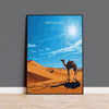 Merzouga Travel Poster Wall Art, Travel Print of Merzouga, Merzouga Art Lovers Gift, Morocco Wall Art NQ Media Designs