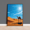 Merzouga Travel Poster Wall Art, Travel Print of Merzouga, Merzouga Art Lovers Gift, Morocco Wall Art