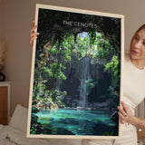Cenotes of Yucatan Travel Poster, Mexico Travel Print Collection, Travel Wall Art, Cenotes Art Print Gift, Yucatan Art NQ Media Designs