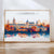 Cambridge Travel Print Skyline Wall Art Landscape, Travel Poster of Cambridge, Cambridge Art Lovers Gift, England Horizontal Art Gift