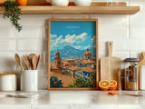 Palermo Poster, Travel Print of Palermo, Italy Poster, PalermoGift, Sicily Coast Art, Italy Art Travel Gift NQ Media Designs
