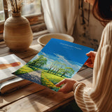 Thoresby Park Travel Print Wall Art, Travel Poster of Thoresby Park, Thoresby Hall, Nottinghamshire, England, English Countryside Art Gift NQ Media Designs