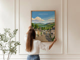 Hawkshead Poster, Lake District Wall Art, Cumbria Print, England Travel Poster, Hawkshead Gift