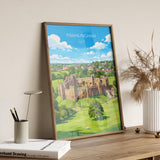 Framlingham Castle Poster, Suffolk Wall Art, Medieval Castle Print, English Travel Poster, Framlingham Gift