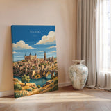Toledo Spain Poster, Toledo Cathedral Wall Art, Alcazar Print, Spain Travel Poster, Toledo Gift