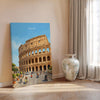 Rome Colosseum Travel Print, Rome Italy Wall Art, Ancient Roman Architecture Poster, Historic Landmark Illustration, Europe Decor, Rome Gift