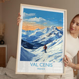 Val Cenis Wall Art Travel Poster, Travel Print of Val Cenis, Ski Poster, Val Cenis Art Gift, France Ski Art Travel Gift NQ Media Designs