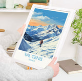 Val Cenis Wall Art Travel Poster, Travel Print of Val Cenis, Ski Poster, Val Cenis Art Gift, France Ski Art Travel Gift NQ Media Designs