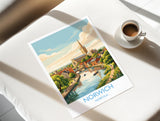 Norwich Norfolk Print, Historic Cathedral City Wall Art, English City Travel Poster, Norfolk Decor, UK Gift