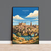 Toledo Spain Poster, Toledo Cathedral Wall Art, Alcazar Print, Spain Travel Poster, Toledo Gift