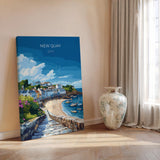 New Quay Travel Print Wall Art, New Quay Travel Poster, Wales, Ceredigion Welsh Art Gift, Wall Art Print NQ Media Designs