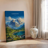 Kebnekaise Sweden Travel Print, Swedish Lapland Mountain Wall Art, Kebnekaise Poster, Scandinavian Landscape, Nordic Travel Poster