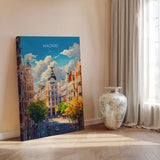 Madrid Travel Poster, Travel Print of Madrid , Spain Poster, Madrid Wall Art Lovers Gift, Spain Art Gift NQ Media Designs