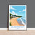 Saundersfoot Travel Poster – Pembrokeshire Coast Art with Wooden Frame Options