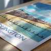 Bridlington Travel Print, Travel Poster of Bridlington, Yorkshire Gift, England, North Yorkshire Art, Bridlington Gift, Wall Art Print