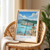 Lake Orta Travel Print | Orta San Giulio, Italy Wall Art