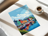 Dingle Print, Travel Poster of Dingle, County Kerry Art, Ireland Coast, Travel Wall Art Gift NQ Media Designs