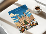 Salzburg Christmas Market Poster, Austria Winter Wall Art, Salzburg Cathedral Print, Austrian Festive Travel Poster, Salzburg Gift