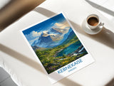 Kebnekaise Sweden Travel Poster, Swedish Lapland Mountain Wall Art, Kebnekaise Print, Scandinavian Landscape, Nordic Travel Poster