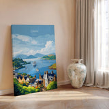 Oban Scotland Travel Poster – Coastal Wall Art, Argyll and the Isles Print, Scottish Landscape Decor Gift NQ Media Designs